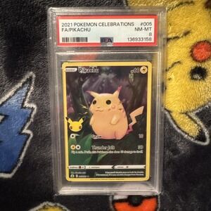 FA/PIKACHU POKEMON CELEBRATIONS 2021 005 PSA 8